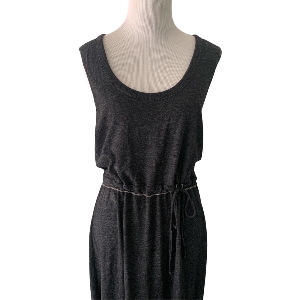 CHASER KNOT BACK HEATHER BLACK SLEEVELESS MAXI DRESS **NWT** - Picture 4 of 15